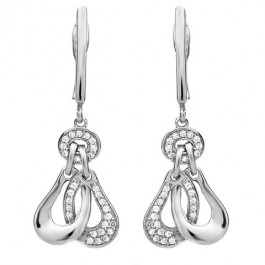 Dangling Sensation Silver Earrings