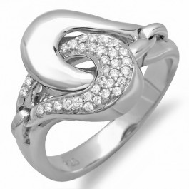 Outstanding Silver Cocktail Ring