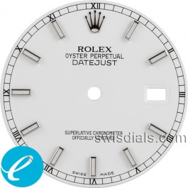 Men's Rolex White Stick Hour Marker Dial SS