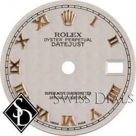 Ladies Rolex Datejust Pyramid Roman Numeral Dial Two-Tone