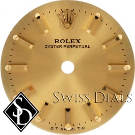 Ladies Rolex Oyster Perpetual Champagne Stick Marker O T SWISS T O Dial Two-Tone