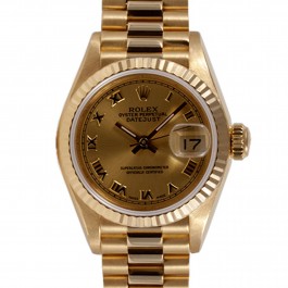 Rolex Datejust Lady - 18k Yellow Gold President Watch