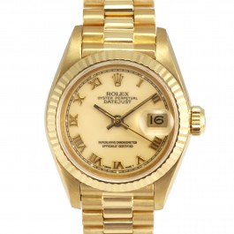 Rolex Datejust Lady - 18k Yellow Gold President Watch