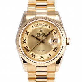 Rolex Day-Date President - 18k Yellow Gold Watch