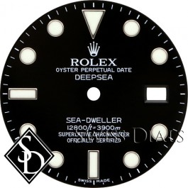 Men's Rolex Deepsea Black Index Marker Dial SS