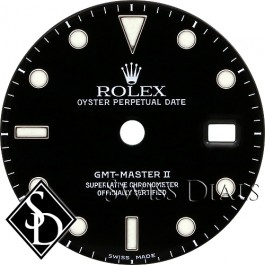 Men's Rolex GMT-Master II Black Index Marker Swiss Made Dial SS