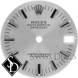 Midsize Rolex Silver Stick Marker Dial Stainless Steel