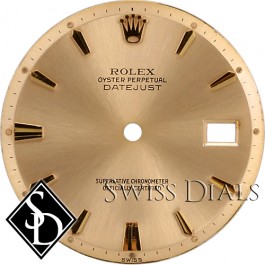 Men's Rolex Datejust Non-quick Champagne Stick Hour Marker Swiss Dial Two-Tone