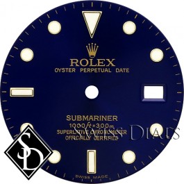 Men's Rolex Submariner Blue Index Marker Swiss Made Dial Two-Tone