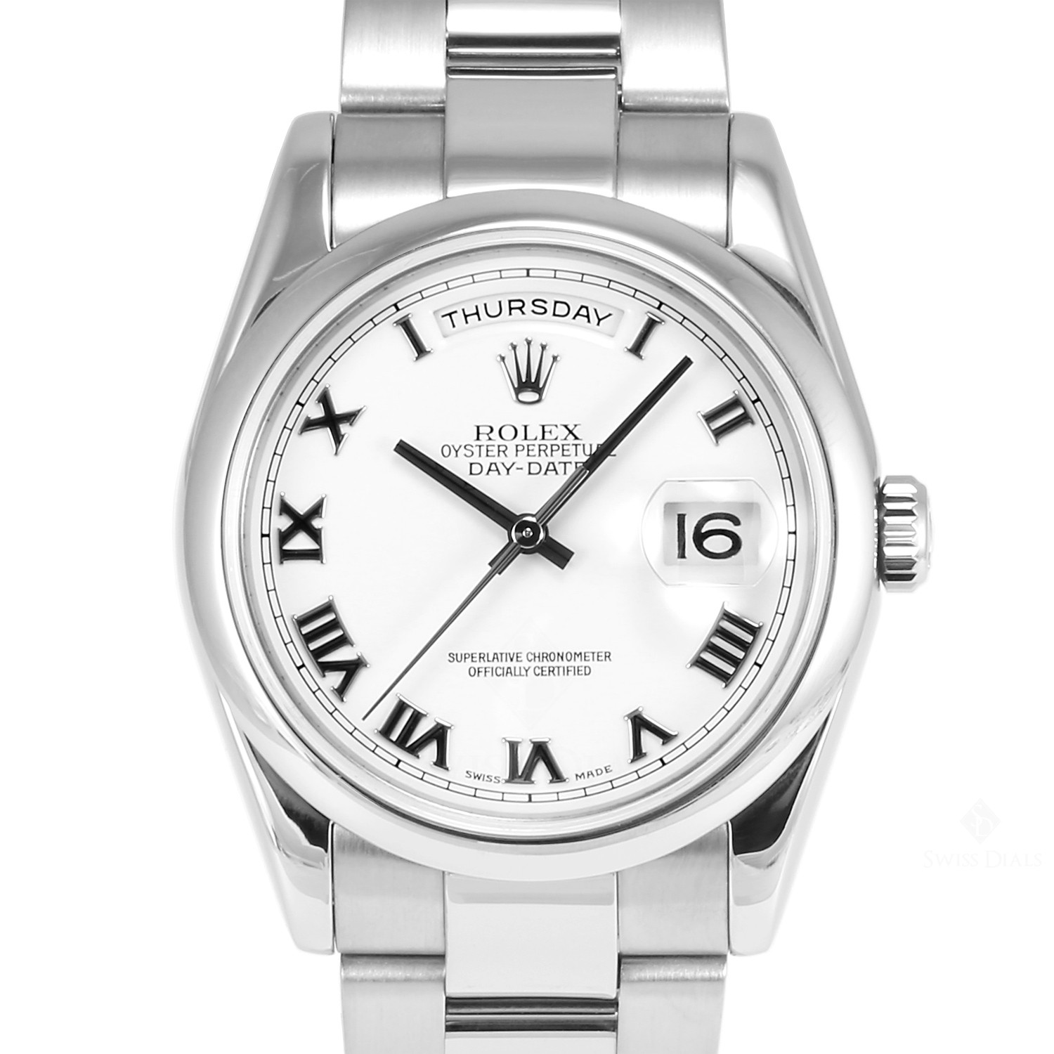 Rolex day date white hotsell