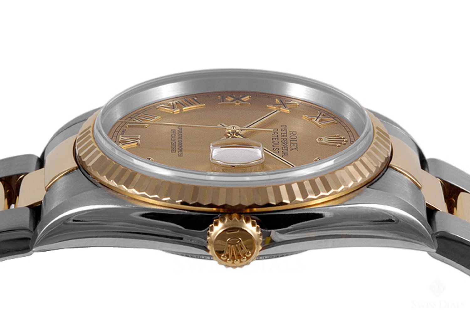 gold rolex roman numerals