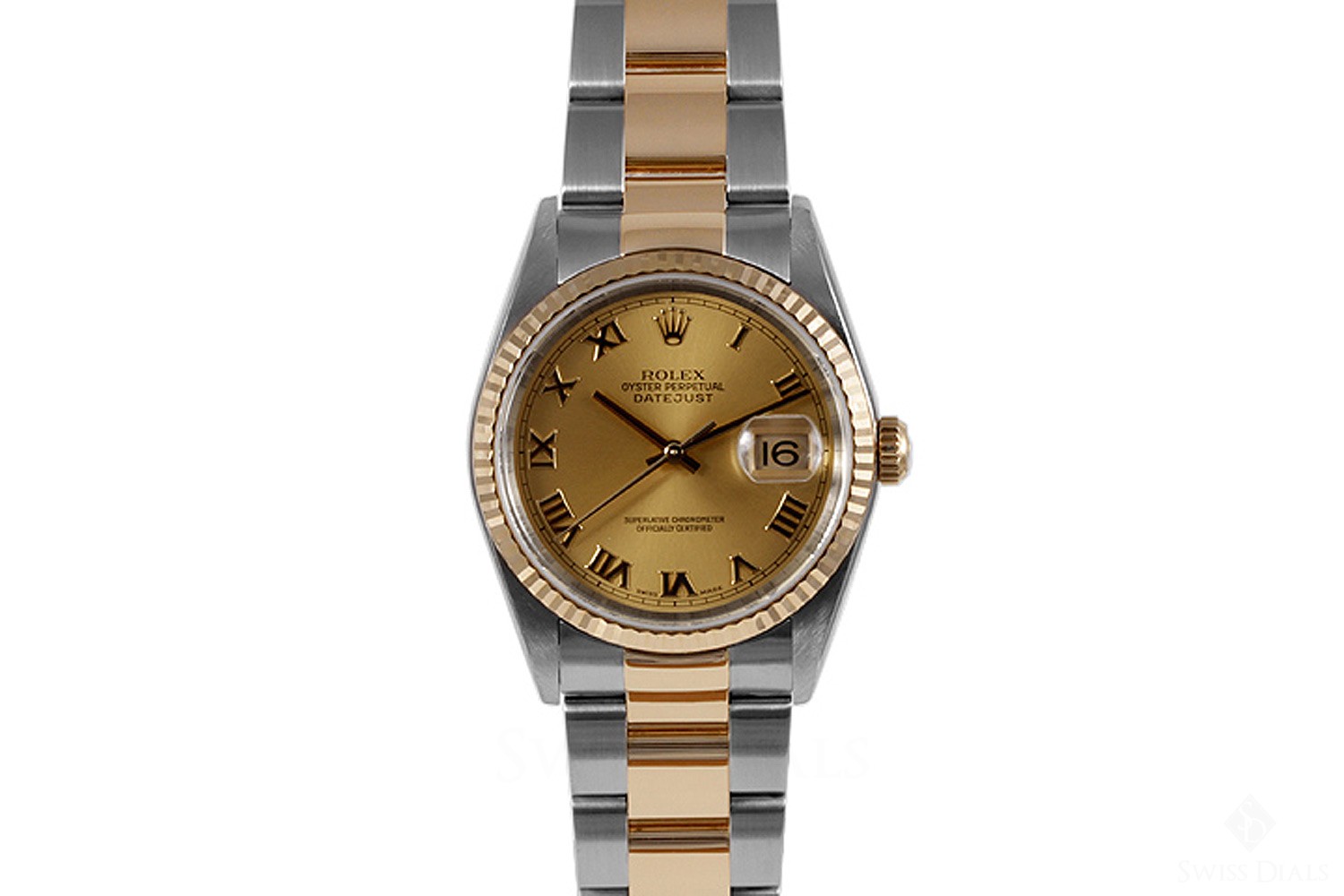 gold rolex roman numerals
