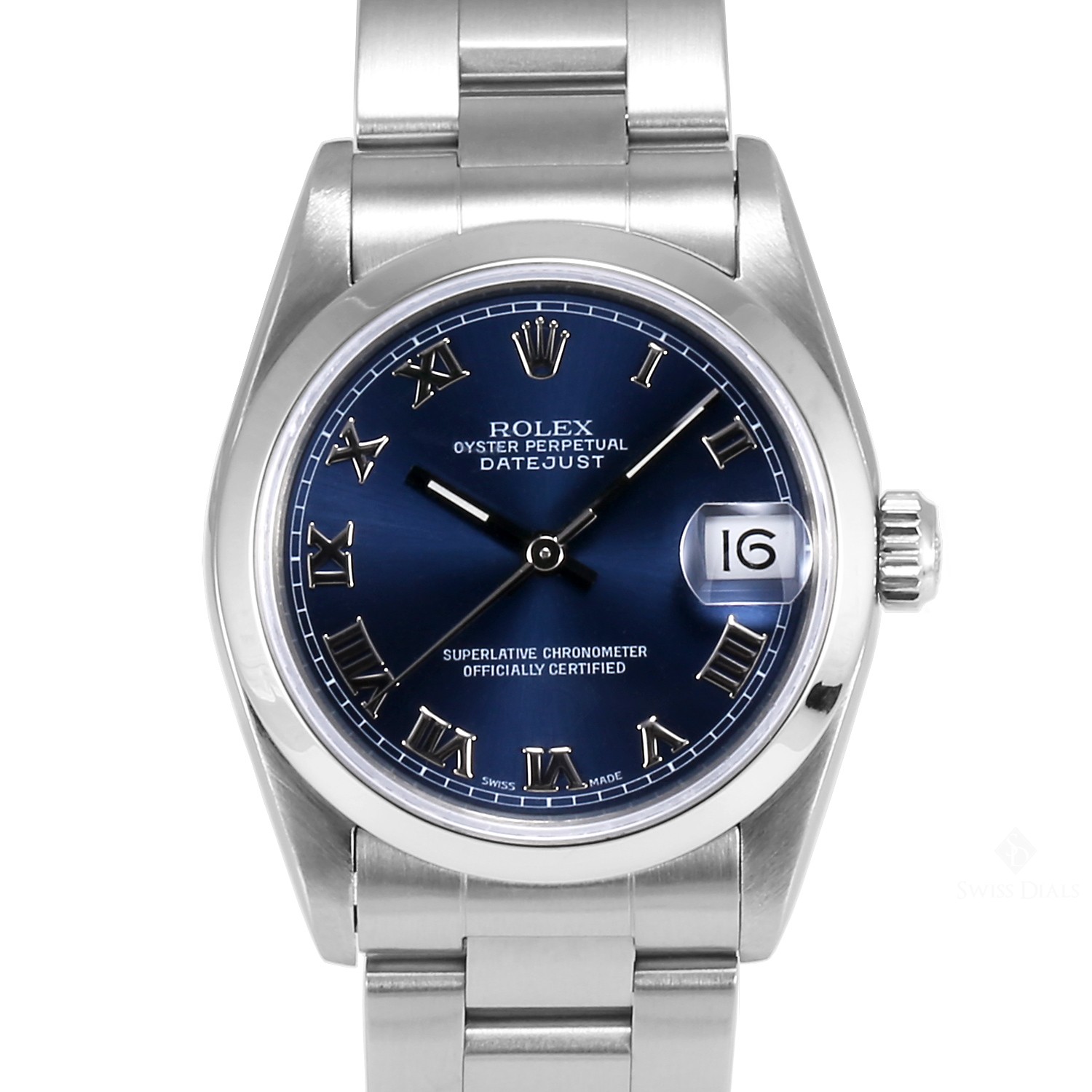 Rolex datejust stainless steel roman numerals shop