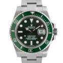 Men's Rolex Submariner Stainless Steel Green Dial Ceramic Green 60min Bezel Oyster Band New Style