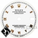 Ladies Rolex Datejust White San Serif Roman Numeral Dial Two-tone
