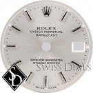 Ladies Rolex Datejust Silver Stick Marker Swiss Made Dial Stainless Steel