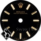 Ladies Rolex Oyster Perpetual Black Stick Marker T Swiss Made T Dial Two-Tone
