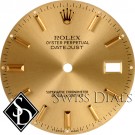 Men's Rolex Datejust Champagne Stick Marker Dial Two-Tone