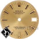 Midsize Rolex Datejust Champagne Stick Marker Dial T Swiss T Two-tone