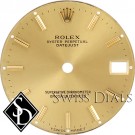 Midsize Rolex Champagne Stick Marker Dial Two-tone