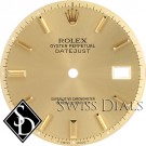 Men's Rolex Datejust Non-quick Champagne Stick Hour Marker Dial Two-tone