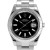 Mens Rolex Datejust II Stainless Steel Black Stick Dial Fluted Bezel Oyster Band