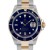 Men's Rolex Submariner Steel and Gold Blue Index Dial Blue 60min Bezel Oyster Band