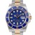 Men's Rolex Submariner Steel and Gold Blue Dial Ceramic Blue 60min Bezel Oyster Band New Style